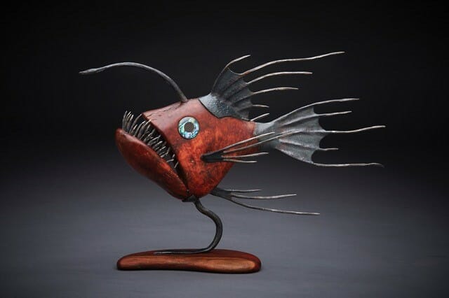 Funky Fish Sculpture by Dave Taylor - Lothlorien Studio