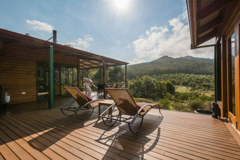 Sit back and enjoy the views from Woodlands Retreat