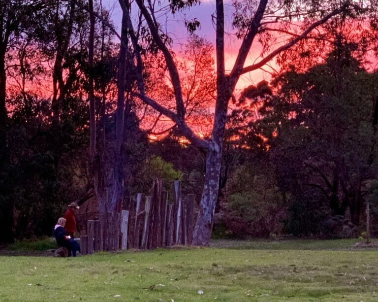 Sunset at Porongurup Range Tourist Park
