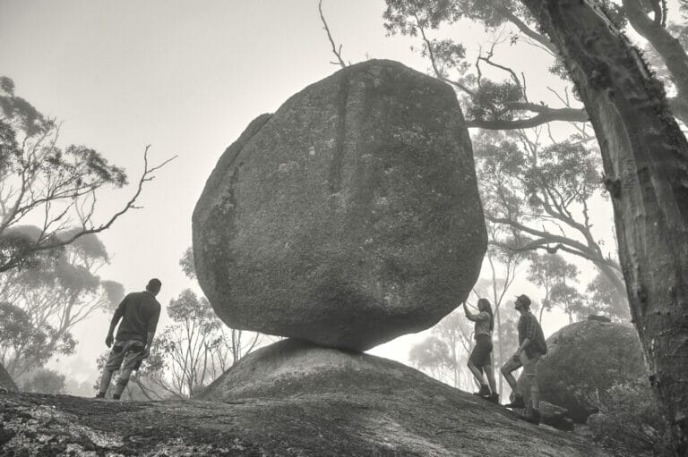 Balancing Rock at Castle Rock Granite Skywalk, Porongurup