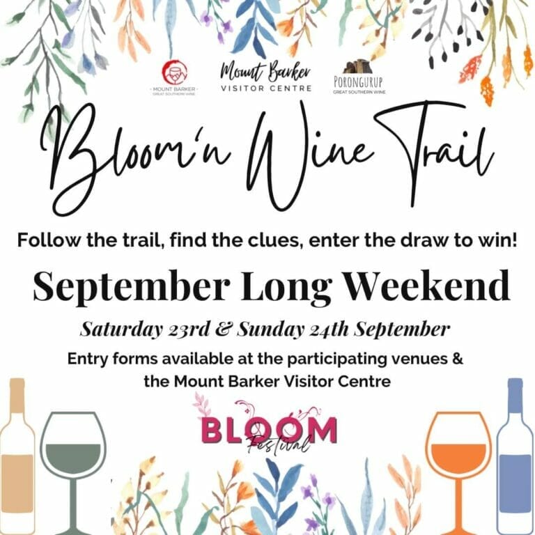 Bloom n Wine Trail September 2023