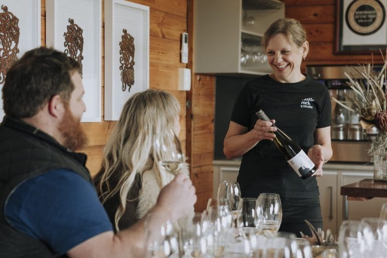 Riesling and Pinot Noir Wine Flights at Castle Rock Estate